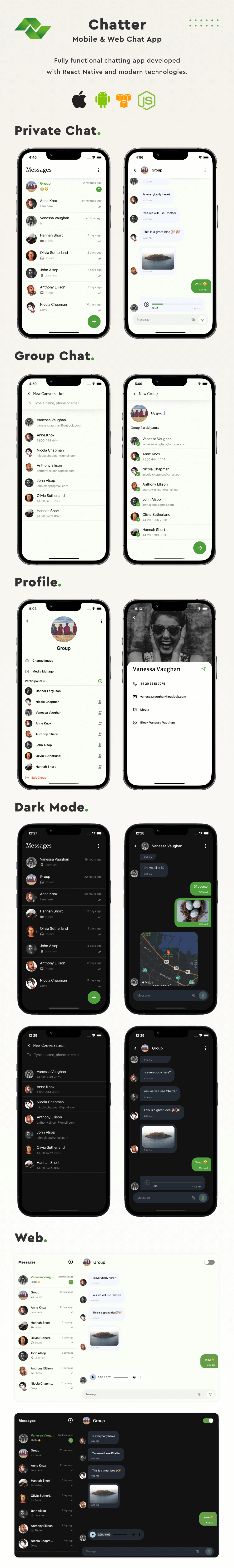 Chatter | Mobile & Web Chat App - 2